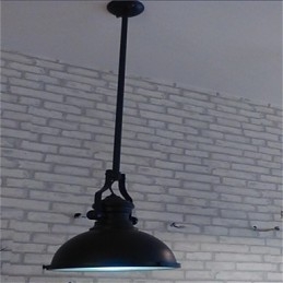 American country iron chandelier Single head black industrial wind Chandelier