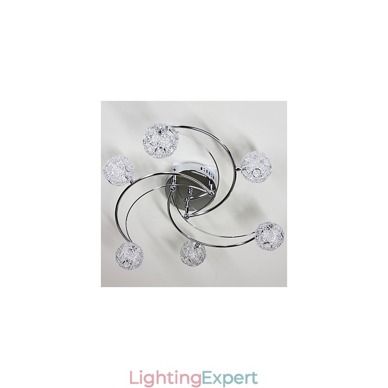 Modern Contemporary Electroplated Flush Mount