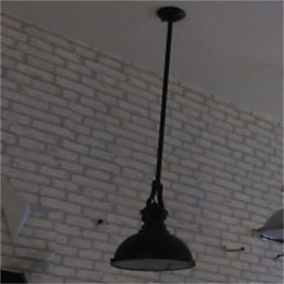 American country iron chandelier Single head black industrial wind Chandelier