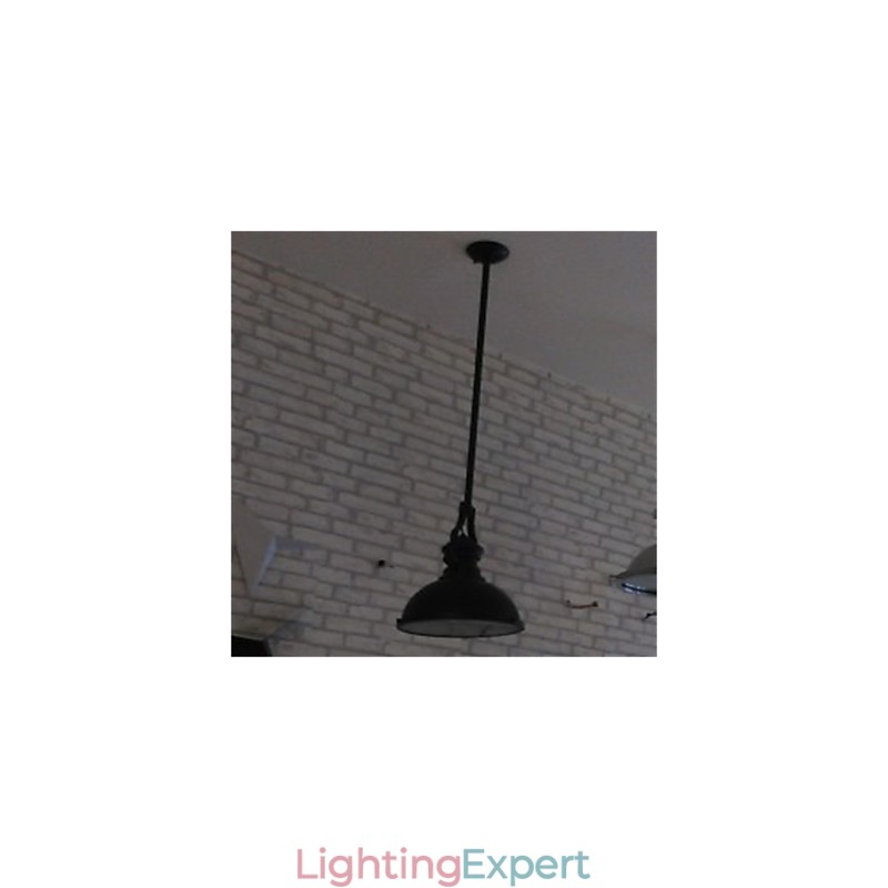 American country iron chandelier Single head black industrial wind Chandelier