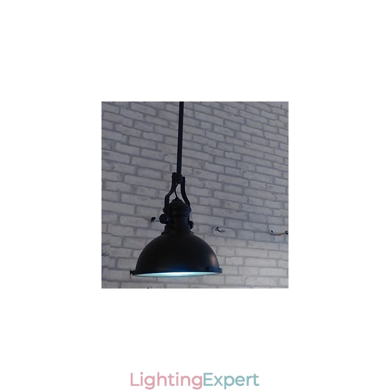 American country iron chandelier Single head black industrial wind Chandelier