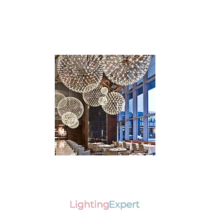 Contemporary Chandelier Creative Round Droplight Lamp Light