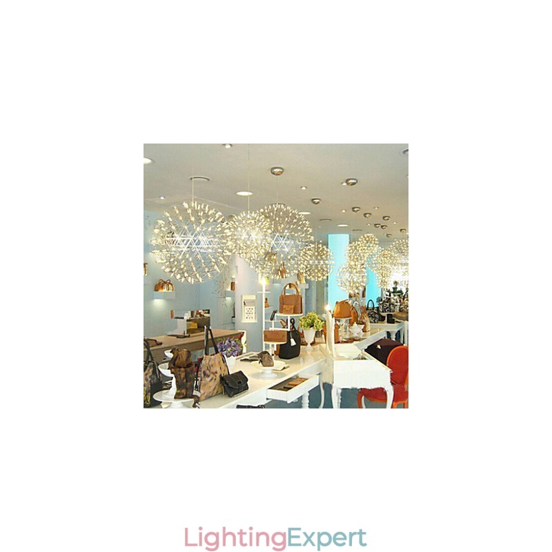 Contemporary Chandelier Creative Round Droplight Lamp Light