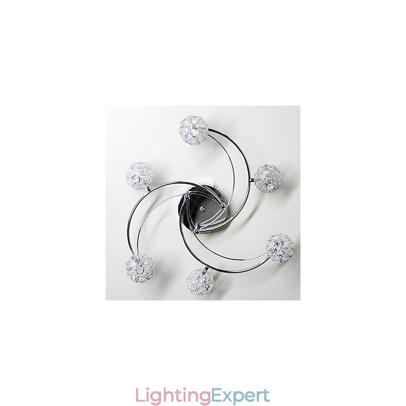 Modern Contemporary Electroplated Flush Mount