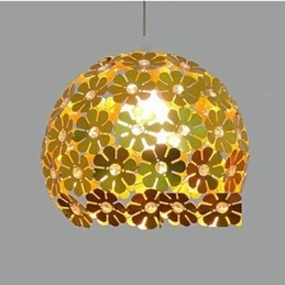 Modern Color Plum Flower Ball Single Head Crystal Droplight