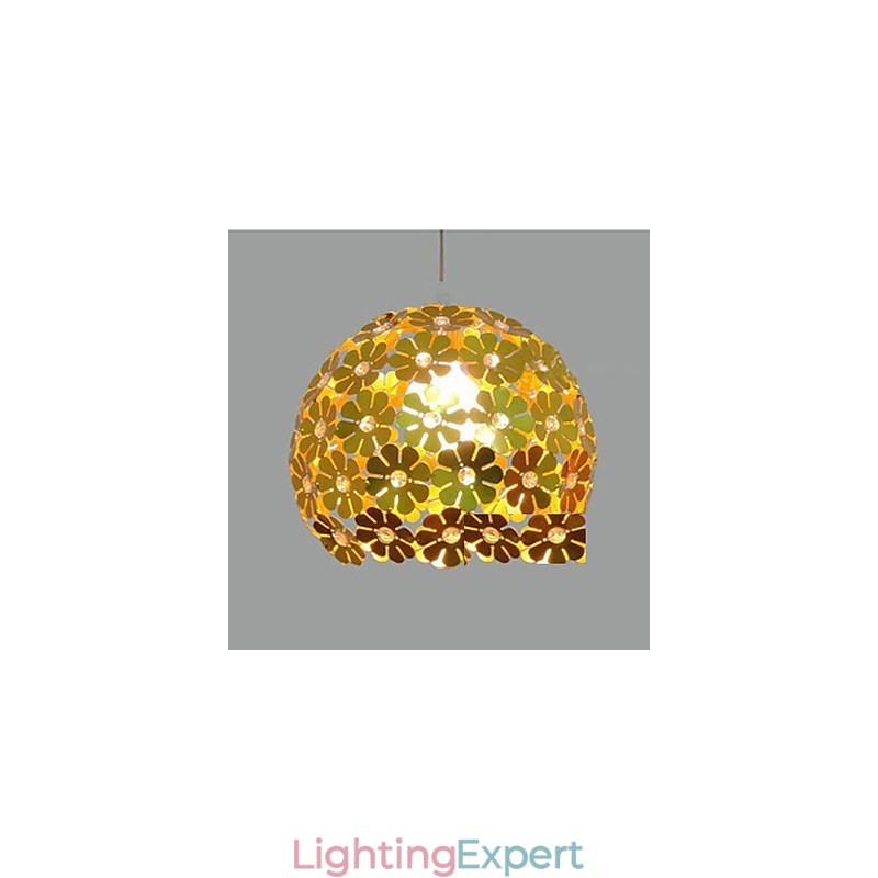 Modern Color Plum Flower Ball Single Head Crystal Droplight