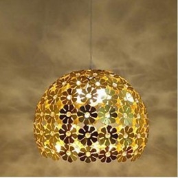 Modern Color Plum Flower Ball Single Head Crystal Droplight