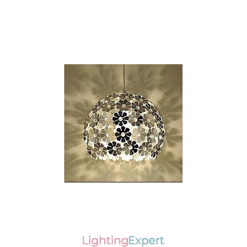 Modern Color Plum Flower Ball Single Head Crystal Droplight
