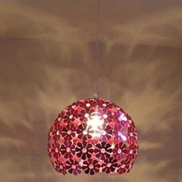 Modern Color Plum Flower Ball Single Head Crystal Droplight
