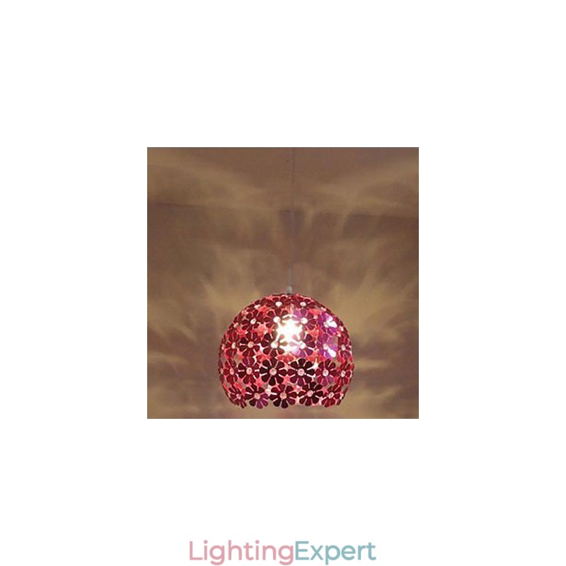 Modern Color Plum Flower Ball Single Head Crystal Droplight