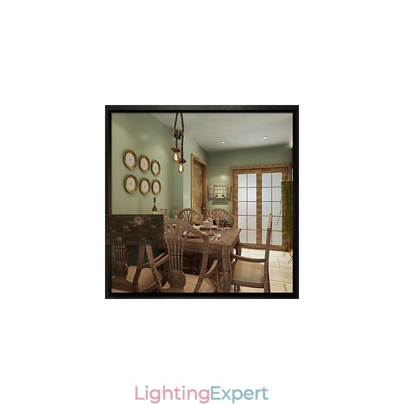 Creative multifunction hemp rope chandelier