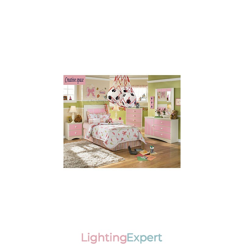 Children Football Modern Minimalist Pendant Lamp Boy Lights 3 Lights