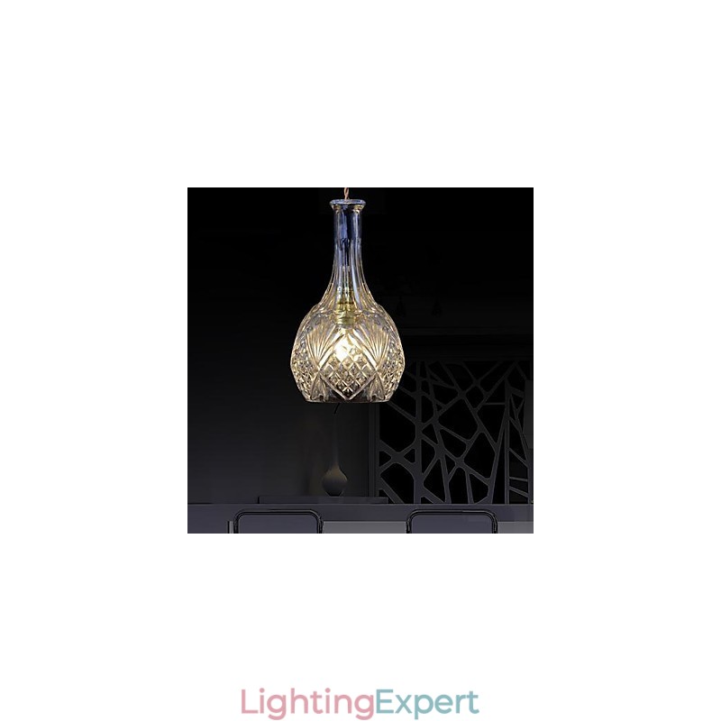 Modern Contemporary Crystal Metal Pendant Light