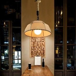 A Brief Vogue Lights Semicircle Hemp Rope Chandelier