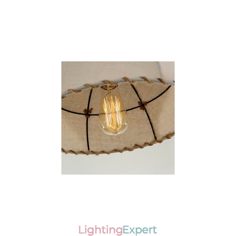 A Brief Vogue Lights Semicircle Hemp Rope Chandelier