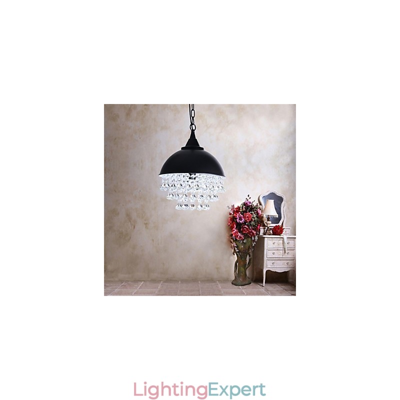 American Retro Minimalist Single Head Apple Shaped Iron Chandelier