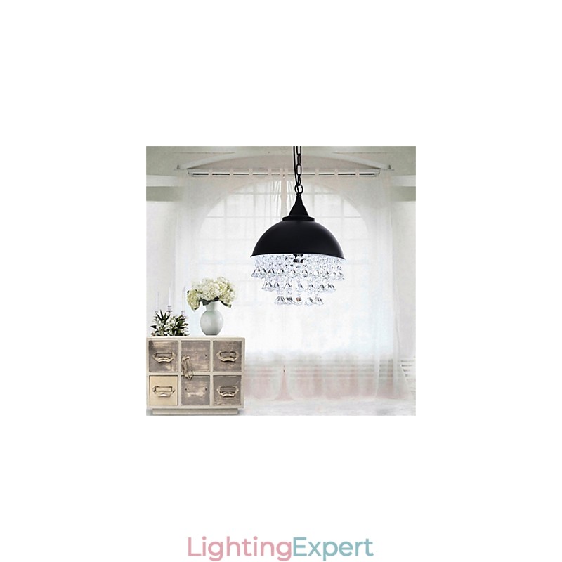 American Retro Minimalist Single Head Apple Shaped Iron Chandelier