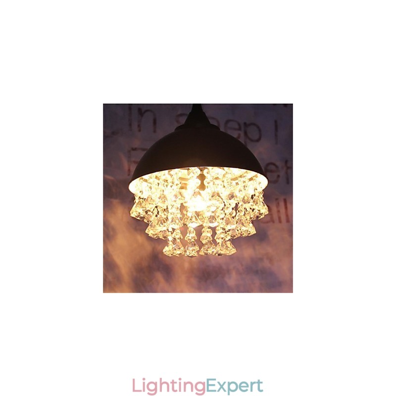 American Retro Minimalist Single Head Apple Shaped Iron Chandelier