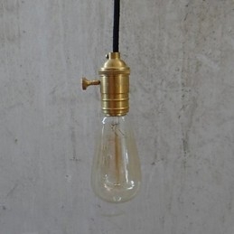 Traditional Classic Vintage Brass Pendant Light