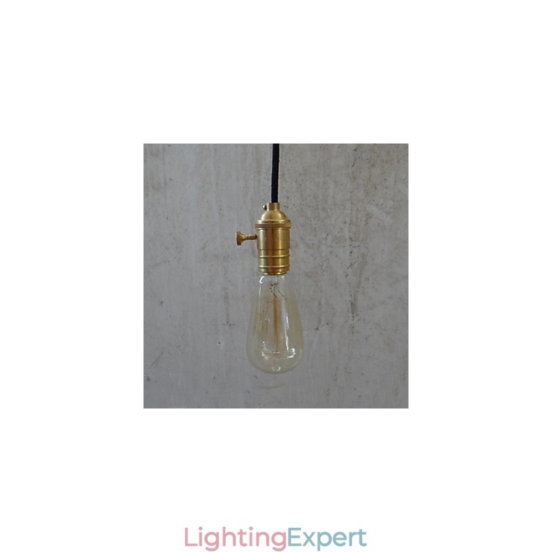 Traditional Classic Vintage Brass Pendant Light
