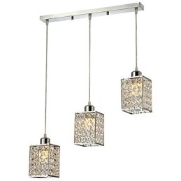 Modern Contemporary Island Crystal Electroplated Pendant Light