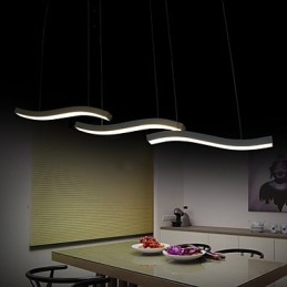 Wavy Design Fashion Simple Acrylic Pendant Light