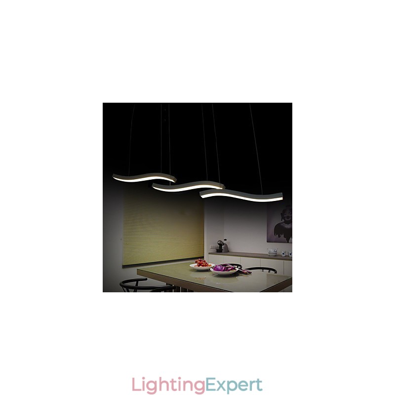 Wavy Design Fashion Simple Acrylic Pendant Light
