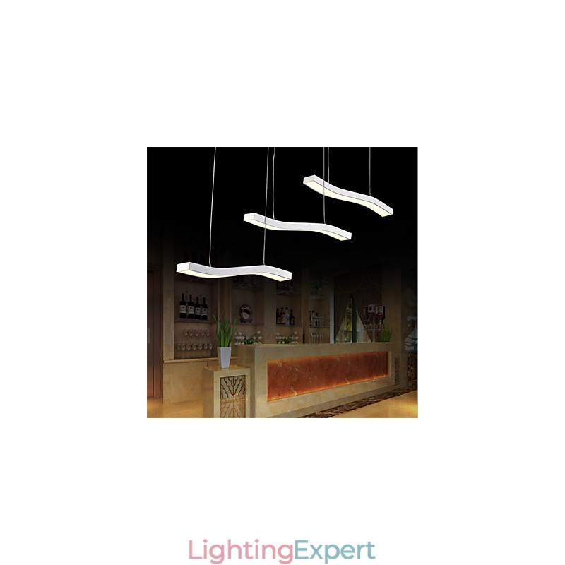 Wavy Design Fashion Simple Acrylic Pendant Light