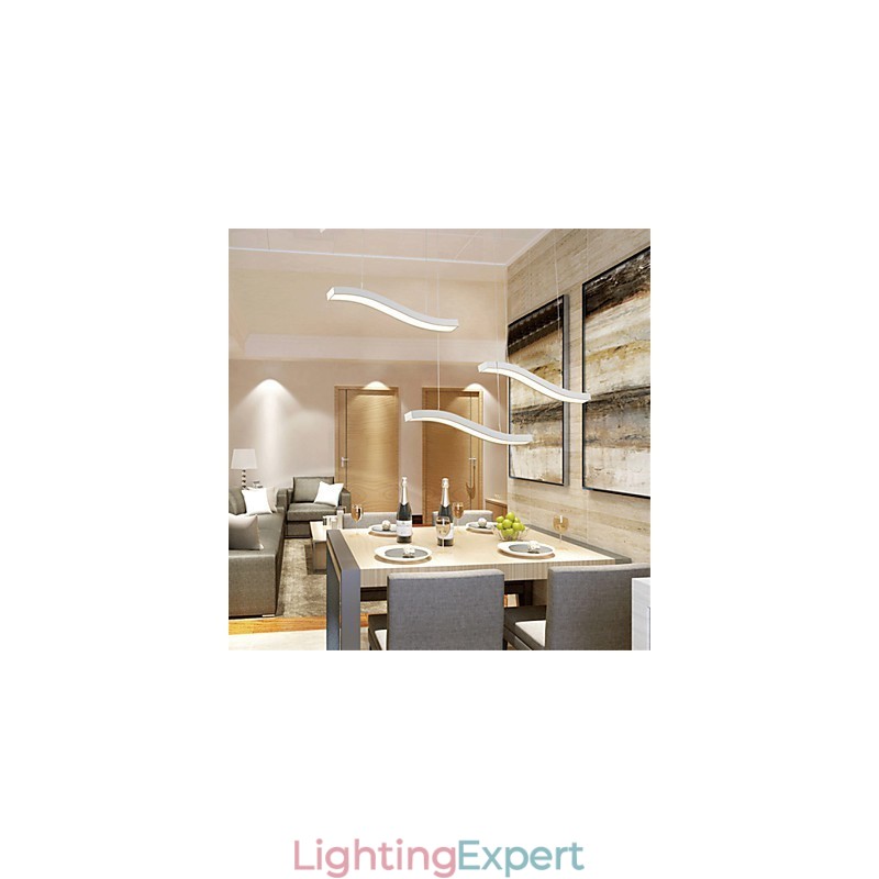Wavy Design Fashion Simple Acrylic Pendant Light