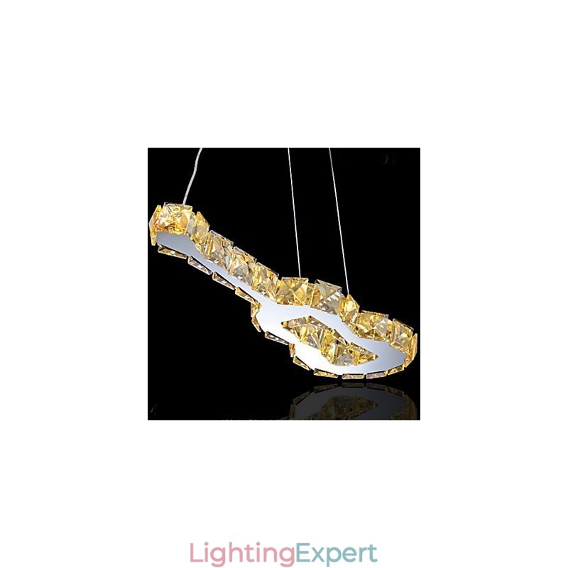 Modern Contemporary Crystal Metal Pendant Light