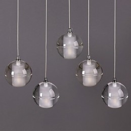 1 Light Crystal Glass Stone Pendant Lamp Cafe Pendant Light Decorative Pendant Lighting