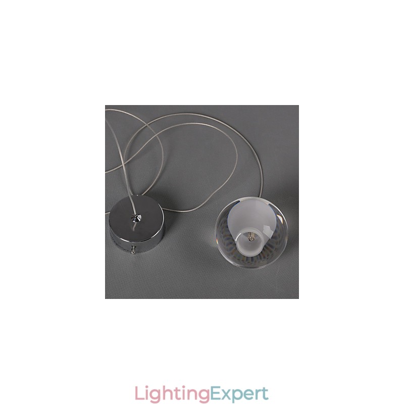 1 Light Crystal Glass Stone Pendant Lamp Cafe Pendant Light Decorative Pendant Lighting