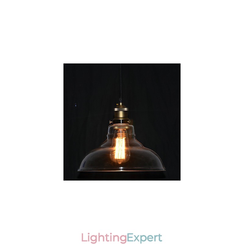 Traditional Classic Vintage Bowl Mini Style Painting Pendant Light
