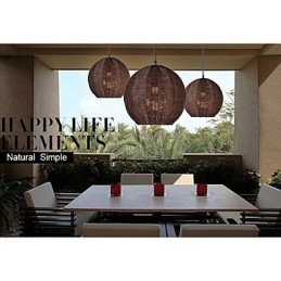 Modern Contemporary Lantern Country Globe Metal Pendant Light