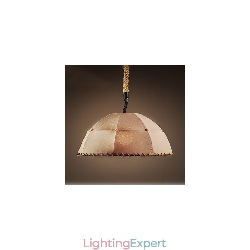 Contracted Nordic Vintage Linens Hemp Rope American Country Droplight Lamp