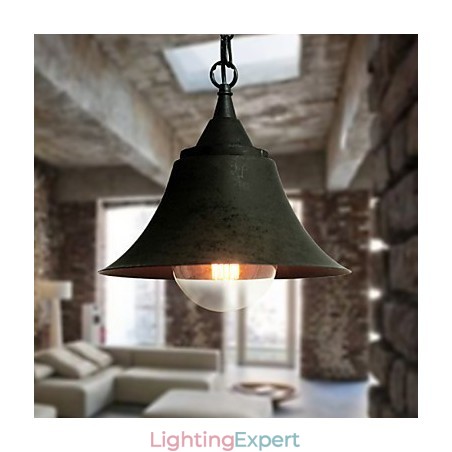 Medium Vintage Matte Black Bell Shape Metal Pendant Light Medium Vintage Matte Black Bell Shape Metal Pendant Light