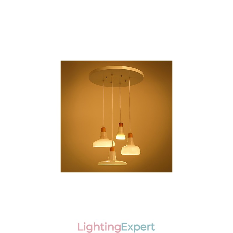 Creative Characteristic 4 Light Pendant with Iron Shade