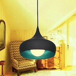 Modern Contemporary Retro Bowl Mini Style Painting Pendant Light
