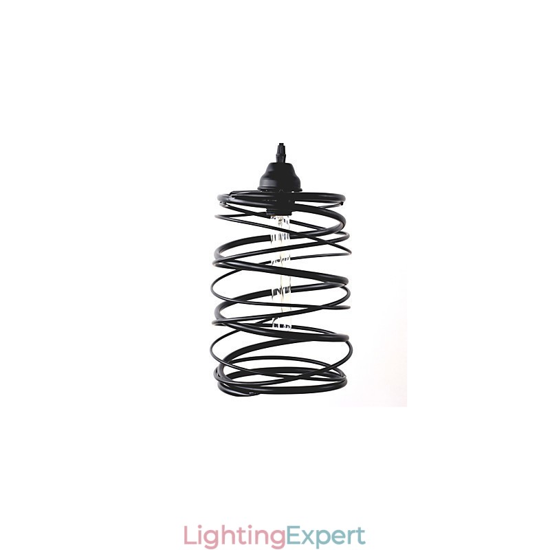 Rustic Lodge Retro Country Mini Style Painting Metal Pendant Light Garage