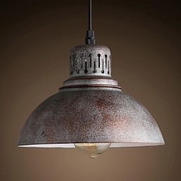 Retro Mini Style Painting Metal Pendant Light Outdoors