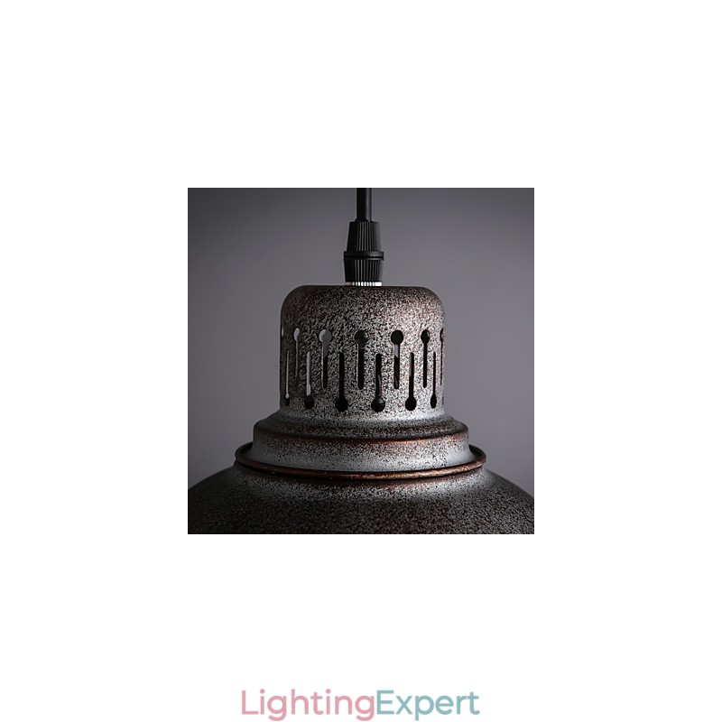 Retro Mini Style Painting Metal Pendant Light Outdoors