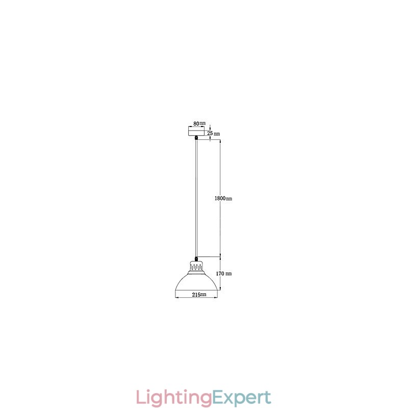 Retro Mini Style Painting Metal Pendant Light Outdoors