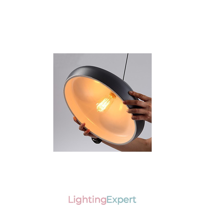 Vintage Retro Mini Style Painting Metal Pendant Light