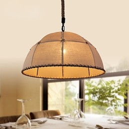 35CM Loft Industrial Wind Straightforward Linen American Country Creative Arts Droplight Lamp