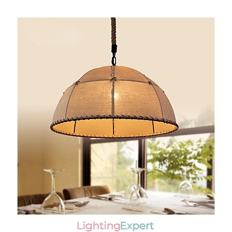 35CM Loft Industrial Wind Straightforward Linen American Country Creative Arts Droplight Lamp