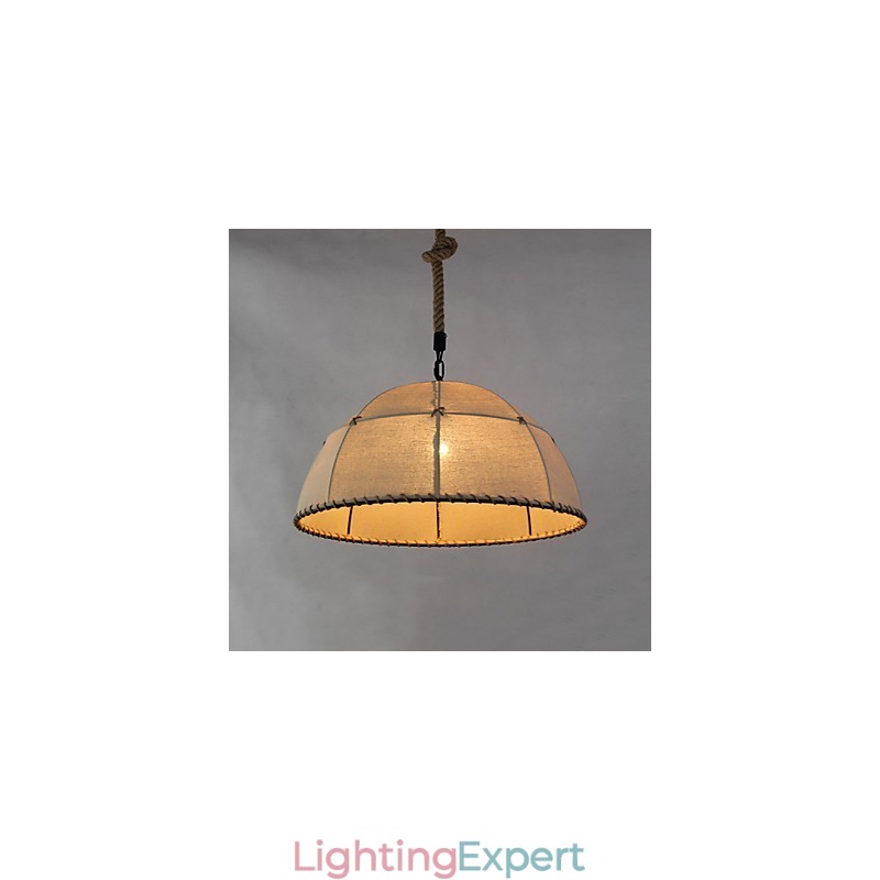35CM Loft Industrial Wind Straightforward Linen American Country Creative Arts Droplight Lamp