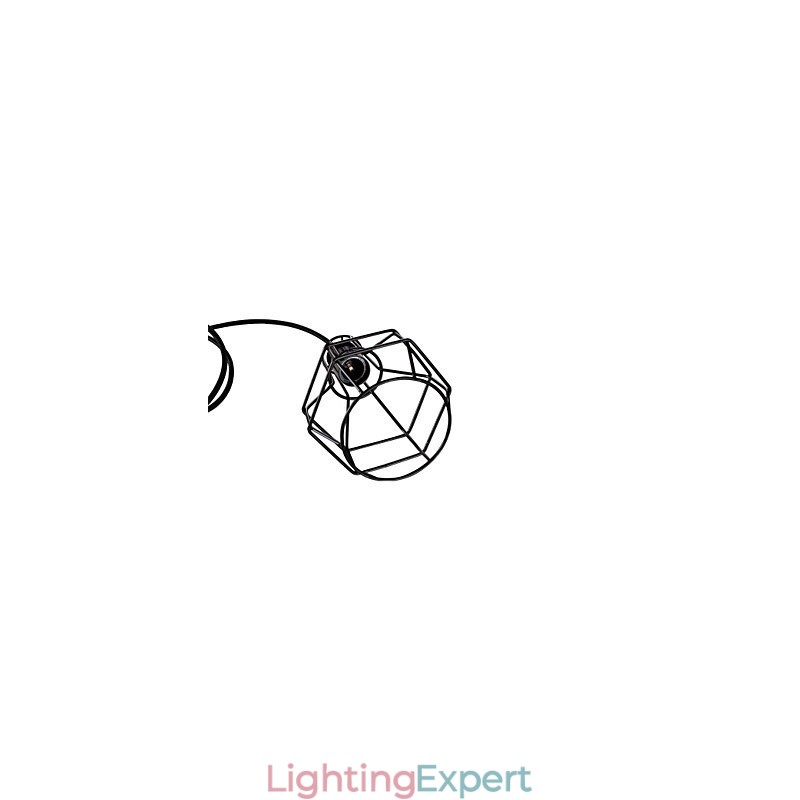 Retro Mini Style Painting Metal Pendant Light Garage