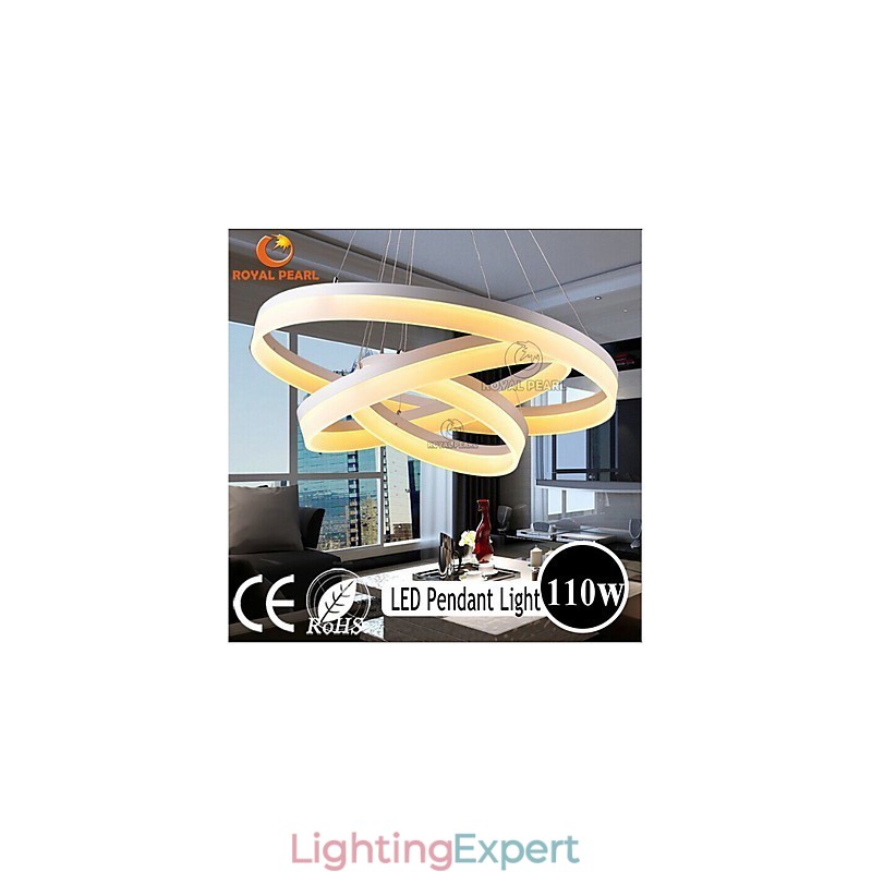 Hot Sale White Color Acrylic Modern Hanging Light 130W