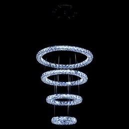 Crystal Ring Pendant Light Modern Ceiling Chandelier Lighting Lamp Fixtures with