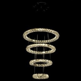 Crystal Ring Pendant Light Modern Ceiling Chandelier Lighting Lamp Fixtures with